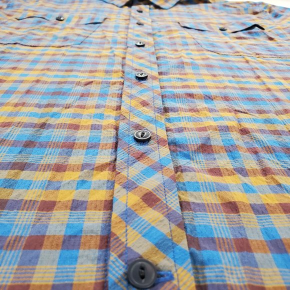 Outdoor Research Shirt Wanderer Men 2XL Tartan Plaid Button Down Hiking Gorpcore - Picture 9 of 15